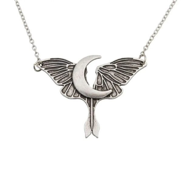 Gothic Style Death Moth Necklace - Image 5