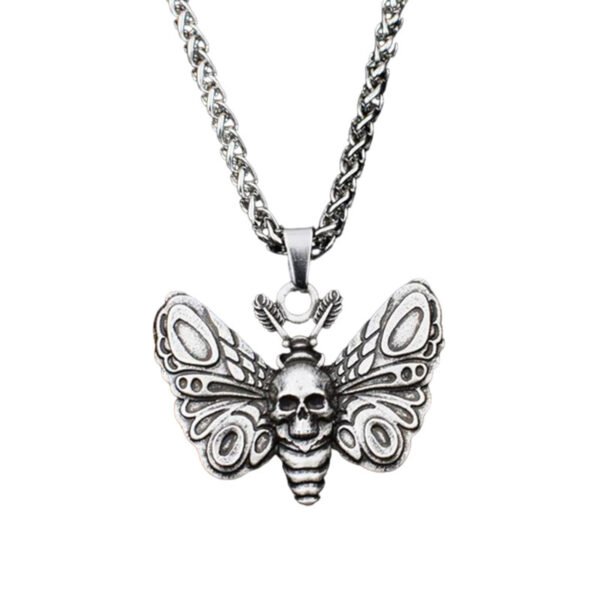 Gothic Style Death Moth Necklace - Image 9