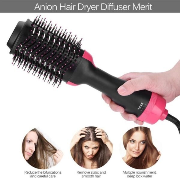 One-Step Electric Hair Dryer Comb Multifunctional Comb Straightener Hair Curling - Image 6
