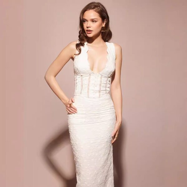 Women's Fashion Sleeveless Waist Slim Fit Dress - Image 2