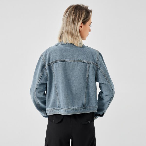 Women's Denim Long Sleeve Designed Jacket Fashion Top - Image 6