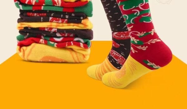 Christmas Creative Hamburger Socks Party Socks Gift - Image 5