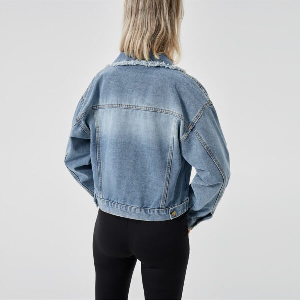 Women's Denim Long Sleeve Jacket Fashion Top - Image 7