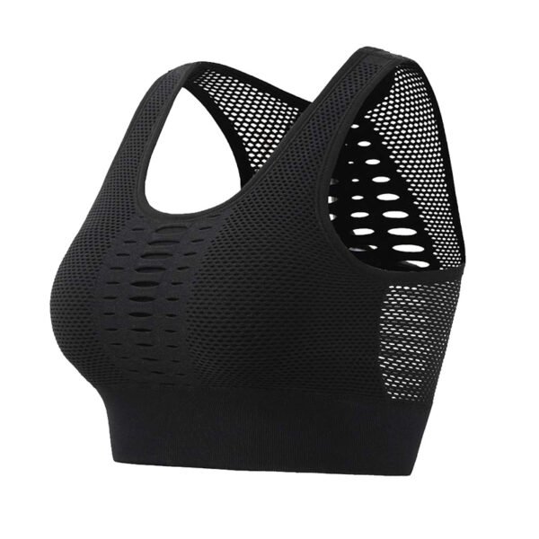 Women Sports Bra Sexy Brathable Mesh Sports Top - Image 7