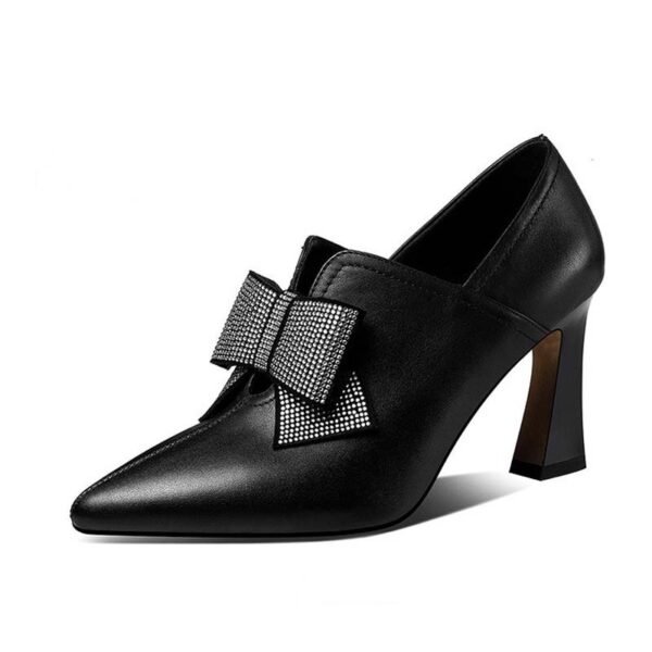 Bow Boots Women Fashion High Heels Lady Party Shoes - Image 2