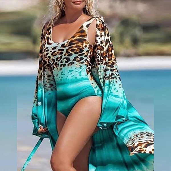 Sexy Leopard Swimwear Summer Women's Blouse Bikini - Image 5