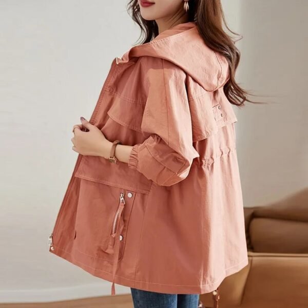 Western-style Middle-aged Mom Plus Size Trench Coat - Image 6