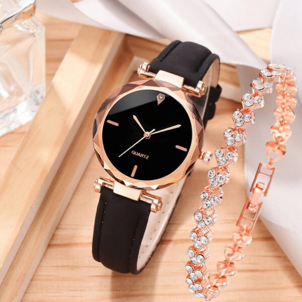Watch Simple Belt Watch Quartz Watch Bracelet Suit - Image 6