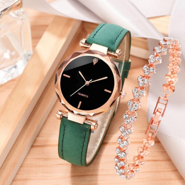 Watch Simple Belt Watch Quartz Watch Bracelet Suit - Image 8