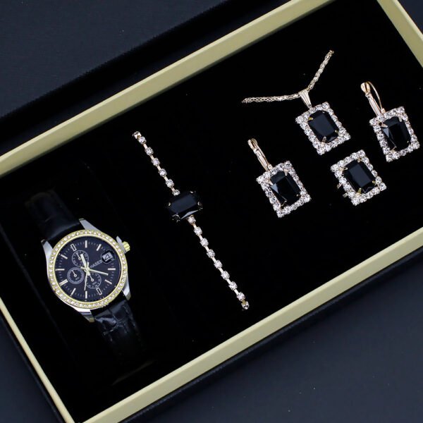 Women's Five-piece Square Jewelry Watch - Image 9