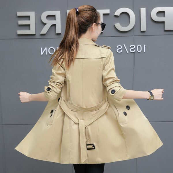 Slim Women Trench Coat Plus Size Mid-length - Image 10
