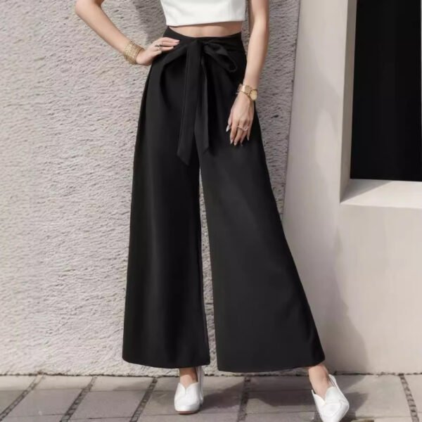 European And American Trousers Lace Up Commute Style High Waist - Image 9