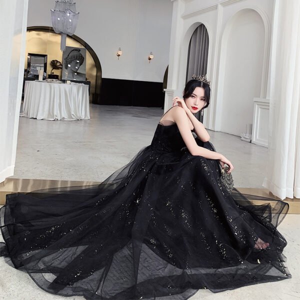 Black Evening Dress Temperamental Minority High-end - Image 7