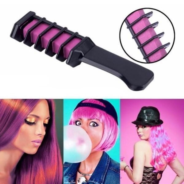 Temporary Mini Disposable Crayons Hair Color Dyeing Mascara Dye Chalk Box With Brush - Image 7