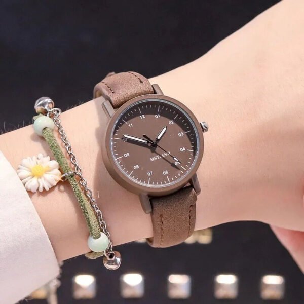 Korean Simple Temperamental Girls' Antique Mori Style Antique Watch - Image 2