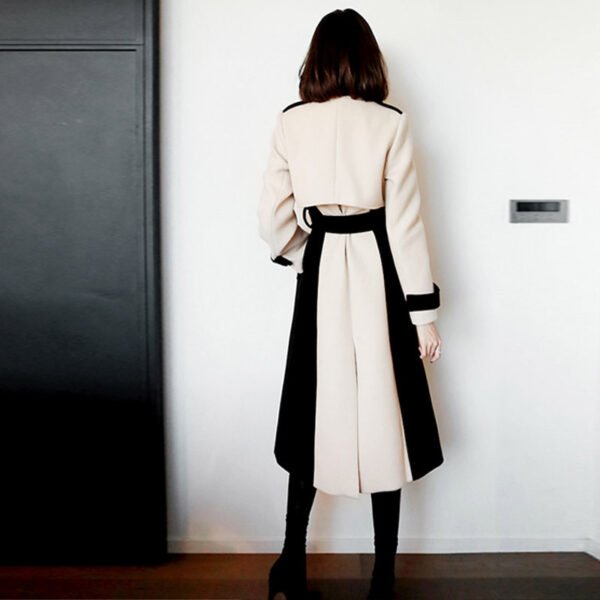 Women's Ladies Fashion Temperament Mid-length Woolen Coat - Image 5
