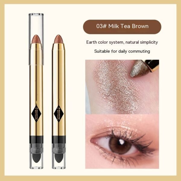 Magic Color Shining Highlight Eyeliner Pen Pearlescent Thin And Glittering Repair And Brightening Double-headed Smudger One-touch Molding - Image 10