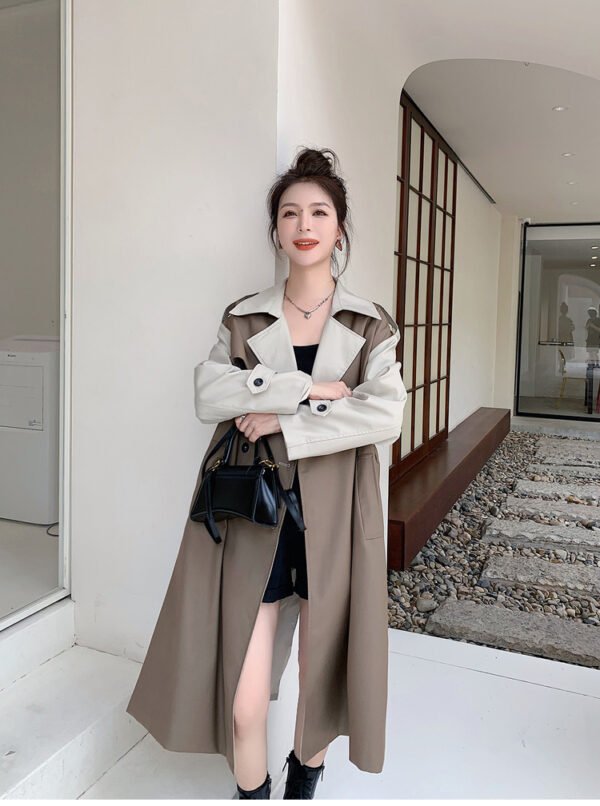 Mid Length Waistband For A Slimming Heben Style Coat Trend - Image 3