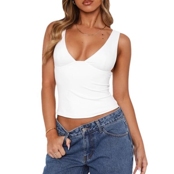 Fashion Personality Sleeveless Vest T-shirt For Women - Image 2
