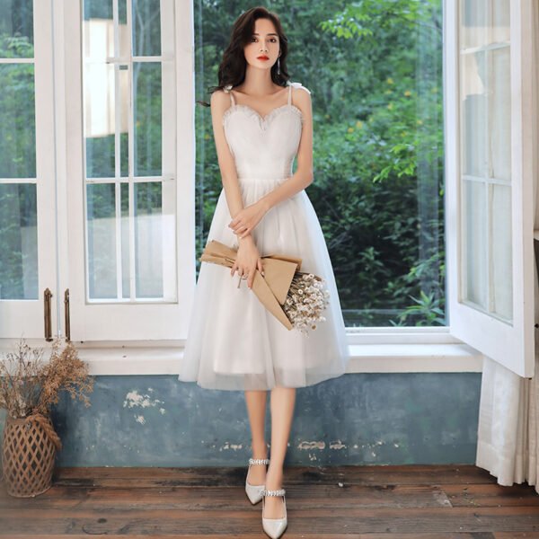 Banquet Evening Women's Light Luxury Small Bridesmaid Dress - Image 9