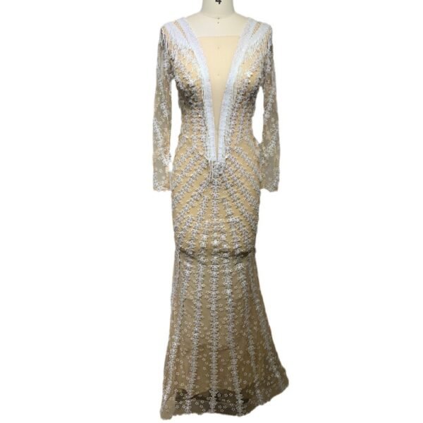 Backless Tight Fishtail Sheath Dress - Image 3
