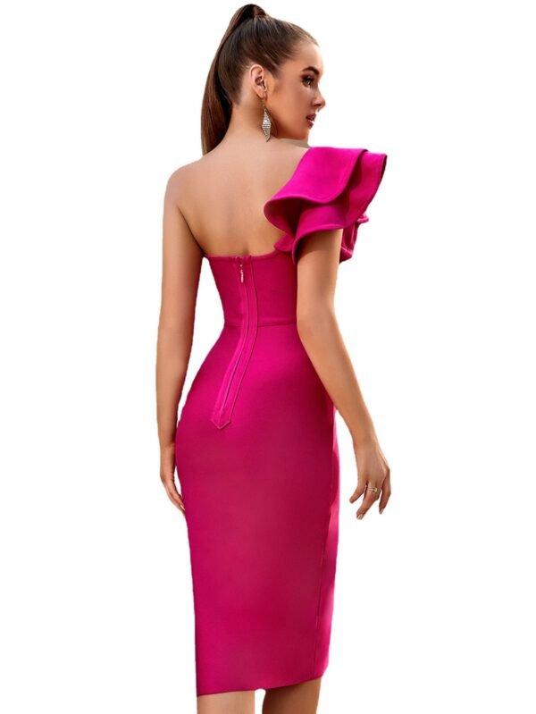 Women's Fashionable One-shoulder Strapless Slim-fit Hip-hugging Skirt - Image 6