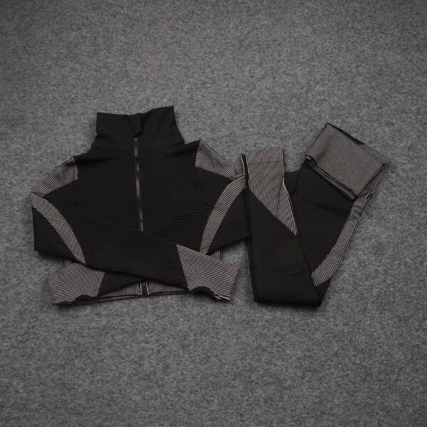 Three-piece Stretch Fitness Pants Sports Yoga Suit - Image 9