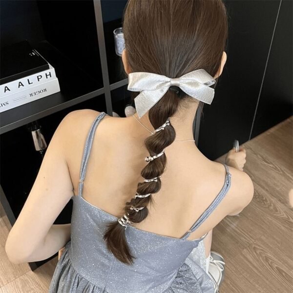 Bow Phone Line Hair Ring Durable Headband - Image 2
