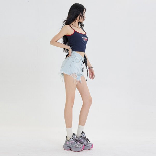 Fashion Ripped Cool Denim Shorts For Women - Image 3