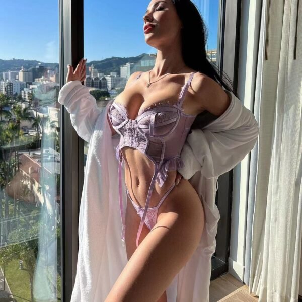 Purple Lace Women's Bra Set - Image 6