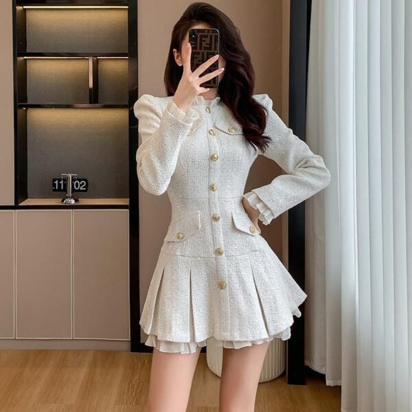 Autumn Winter French Fragrant Style Dress Set - Image 8