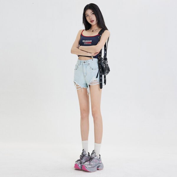 Fashion Ripped Cool Denim Shorts For Women - Image 2