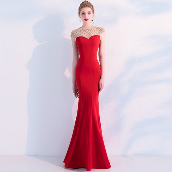 Fishtail Long Banquet Elegant Evening Dress - Image 5