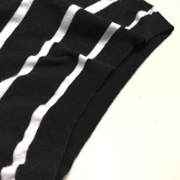 Women's Long Sleeve Pullover Top Striped Ruffles - Image 6