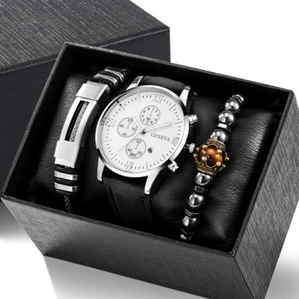 Watch Stainless Steel Bracelet Beaded Suit - Image 2