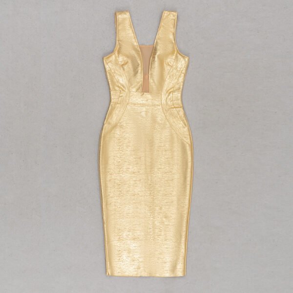 Women's Long Dress With Suspenders Elegant Hepburn Style Off-the-shoulder Elegant - Image 5