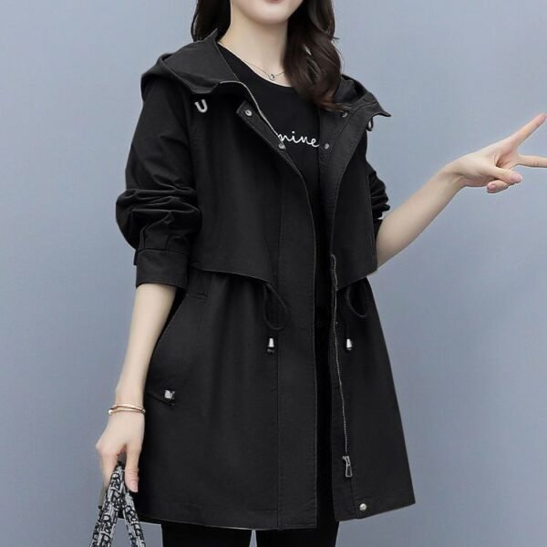 Loose Casual Fashion Hooded Jacket - Image 6