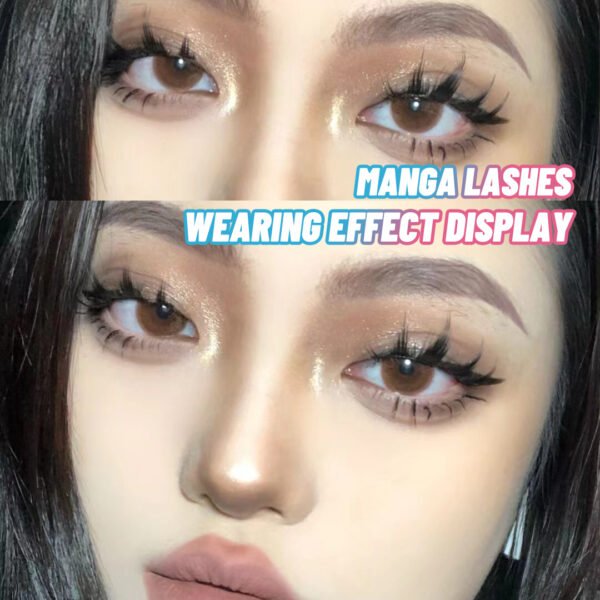 5 Pairs Manga Lashes New Arrival Anime Cosplay Natural Wispy  Korean Makeup Artificial False Eyelashes - Image 10