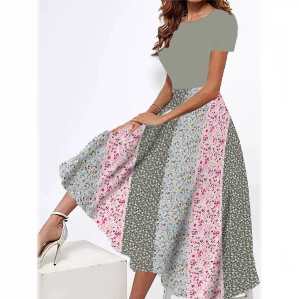 Women's Printed Summer Slim Fit Dress - Image 10