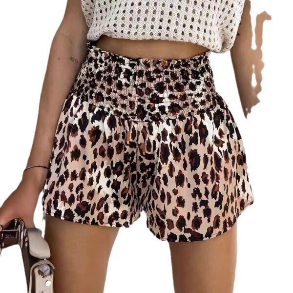 All-matching Elastic Waistband Casual Wide-leg Pants Women's Fifth Pants - Image 2