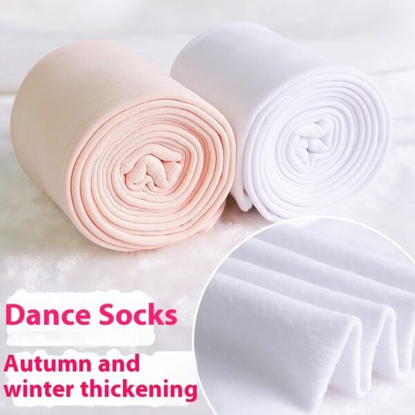 Children's Dance Socks Autumn And Winter Medium Thick Section Single-layer Fleece-lined - Image 5