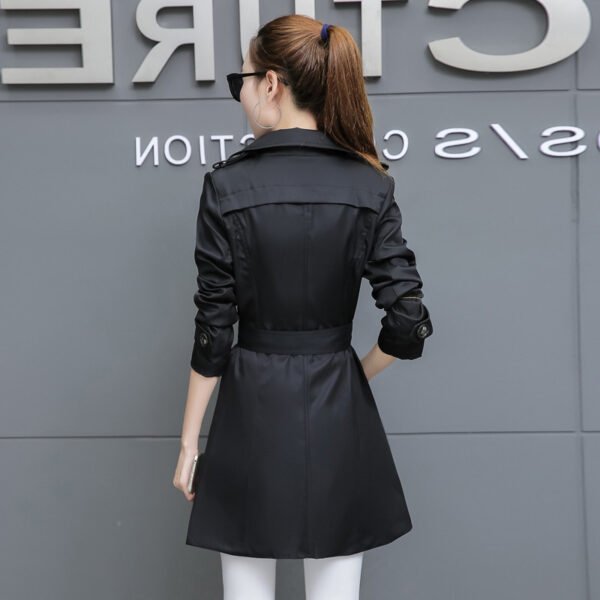Slim Women Trench Coat Plus Size Mid-length - Image 5