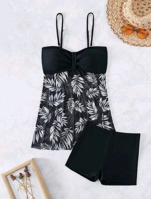 Swimsuit Split Boxers High Waist Mesh Women - Image 4