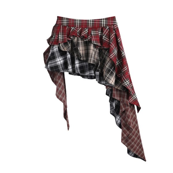 Women's American-style Retro Patchwork Skirt - Image 2