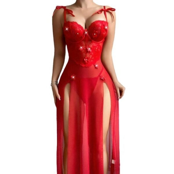 European And American Red Sexy Dress Underwear Women - Image 2