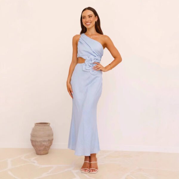 Women's Fashion Pure Color Tube-top Dress - Image 5