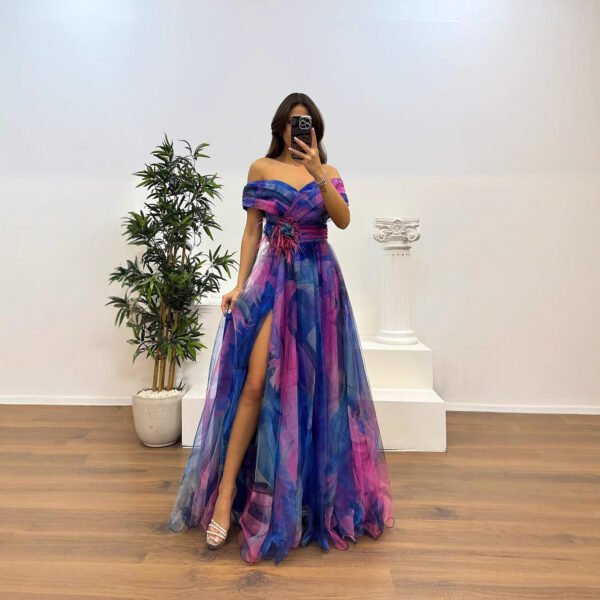Voile Printed Party Dress INS Casual Fashion - Image 3