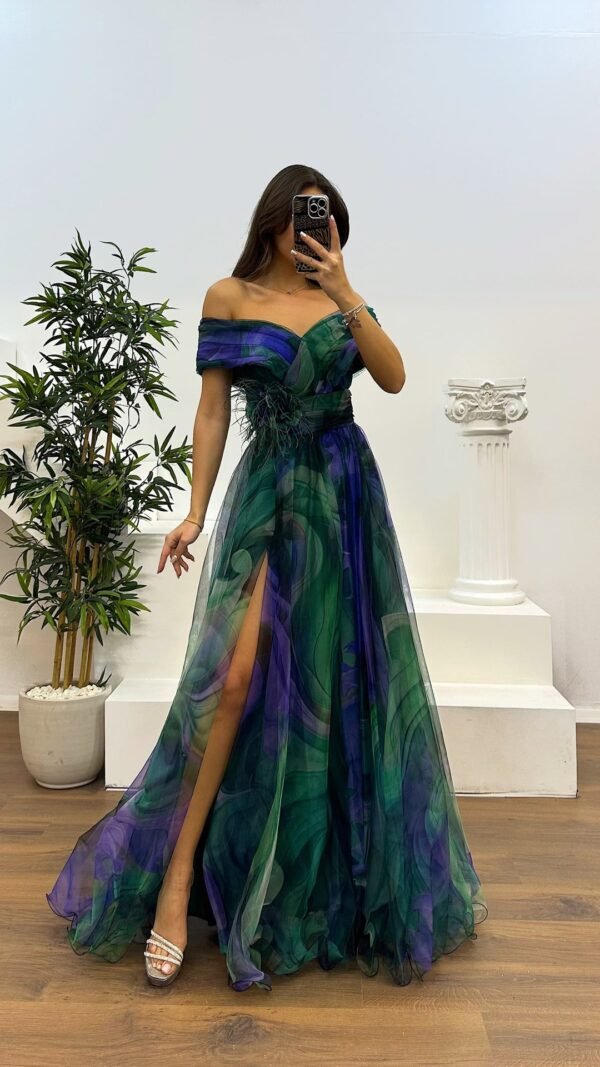 Voile Printed Party Dress INS Casual Fashion - Image 5