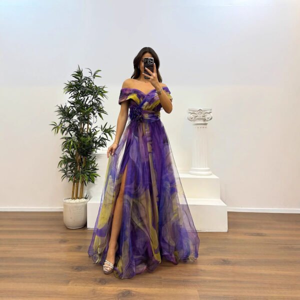 Voile Printed Party Dress INS Casual Fashion - Image 4