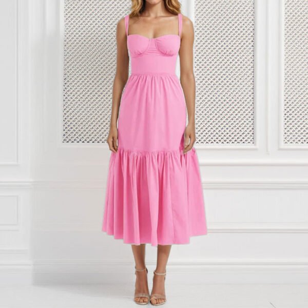 Women's Elegance Sleeveless Slim Fit Dress - Image 2
